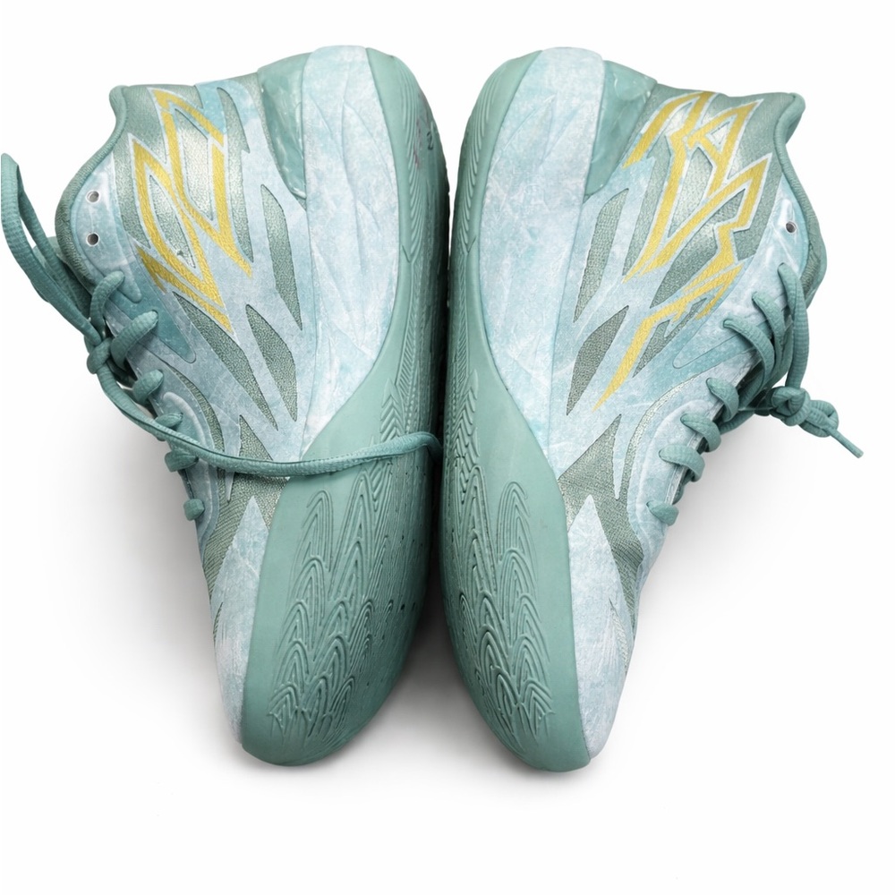 Puma MB.02 Lamelo Ball Lunar Men’s Shoes 9 Jade/Gold 378284-01 - Picture 3 of 8